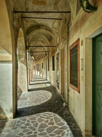 Corridor of historic building