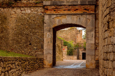 Entrance of historic building