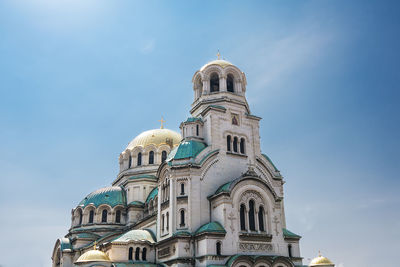 Low angle view of building against sky