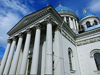 Low angle view of historical building against sky
