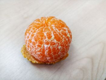 Close-up of orange on table