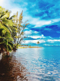 Scenic view of sea against sky