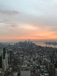 Cityscape at sunset