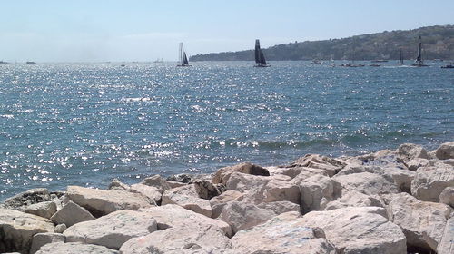 Scenic view of sea against sky