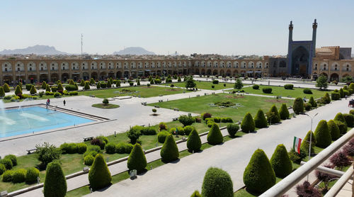 Panoramic view of historical building against sky