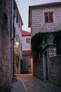 Street amidst buildings in town