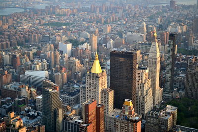 Aerial view of  new york city