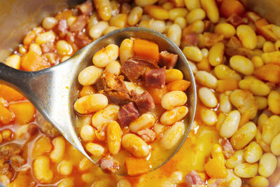 Asturian fabada, typical spanish bean stewl