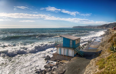 Scenic view of sea against sky