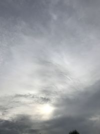 Low angle view of clouds in sky