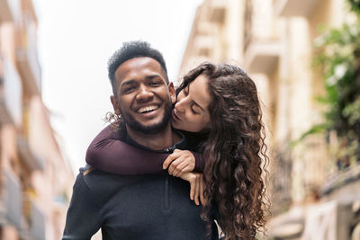 Portrait of a smiling young couple