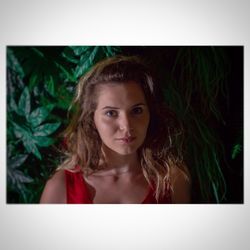 Portrait of a beautiful young woman