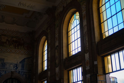 Low angle view of ceiling