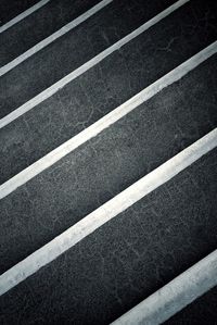 High angle view of zebra crossing