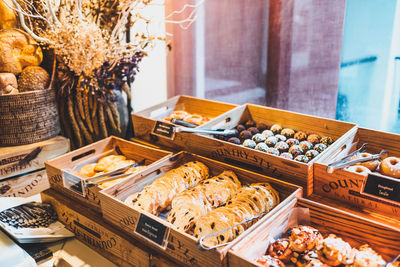 View of food for sale in market