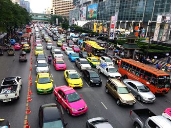 Traffic on city street