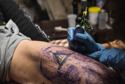 Man working in machine