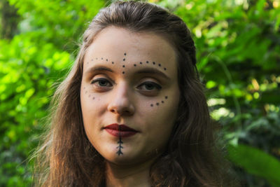 Close-up of young woman