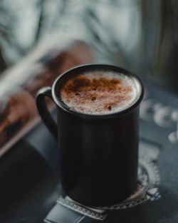 Close-up of cup of coffee