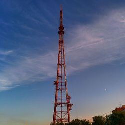 Low angle view of tower against sky