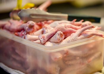 Close-up of fish for sale in market