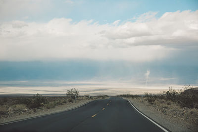 Road against sky