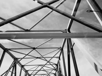 Low angle view of bridge against sky