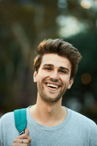 Portrait of a smiling young man