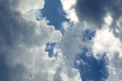 Low angle view of clouds in sky