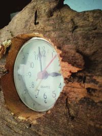 Close-up of clock