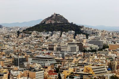 Aerial view of a town