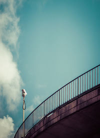 Low angle view of bridge against sky