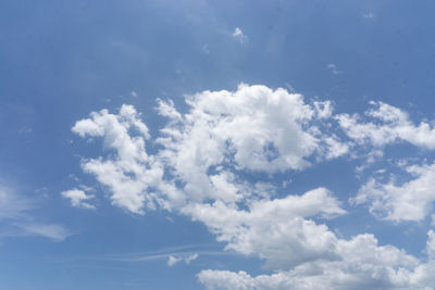 Low angle view of clouds in sky