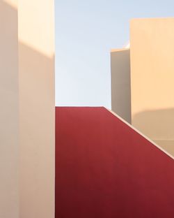 Low angle view of building against clear sky