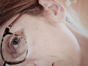 Close-up portrait of woman