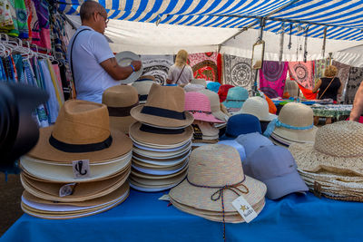 Clothes for sale in market