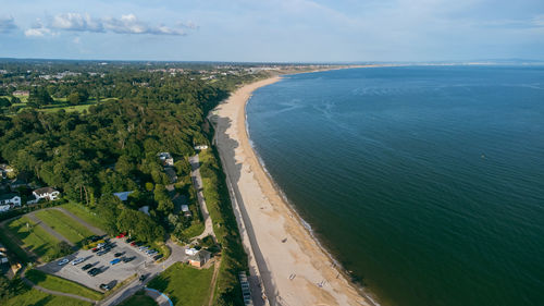 Mudeford beach in dorset