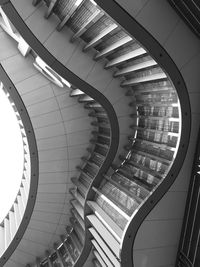 Directly below shot of modern building against sky