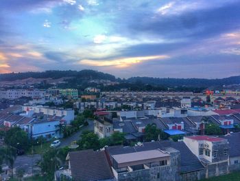 Cityscape at sunset