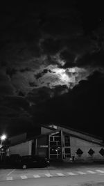 Illuminated built structure at night