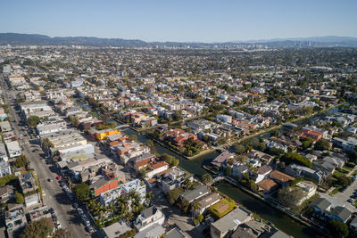 Venice canals in california. the venice canal historic district is a district in the venice section