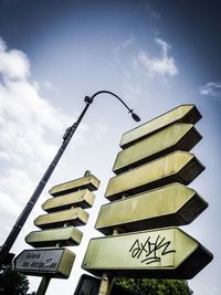 Low angle view of building against sky