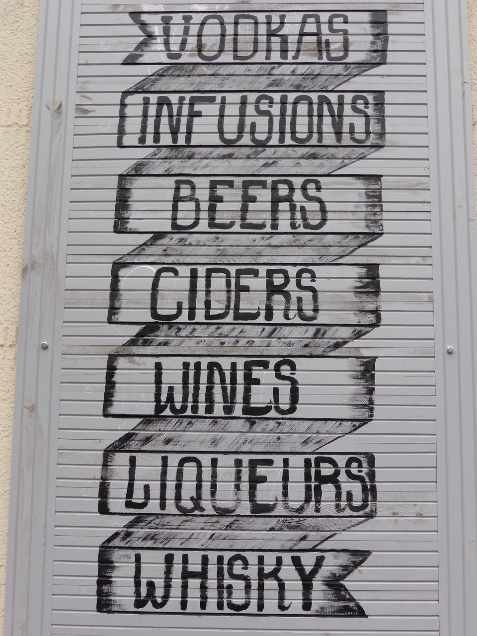 text, western script, communication, capital letter, graffiti, wall - building feature, non-western script, information, number, side by side, in a row, indoors, metal, built structure, wall, information sign, no people, day, sign, closed