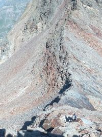 High angle view of volcanic landscape