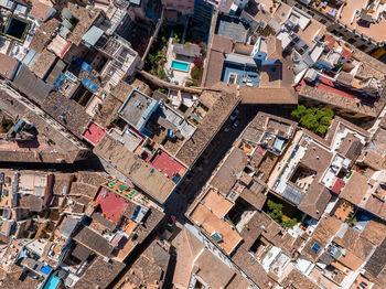 Aerial view of the capital of mallorca - palma de mallorca in spain.