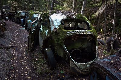 Cars parked in parking lot