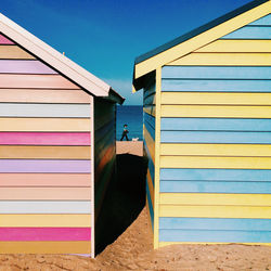 Built structure against blue sky