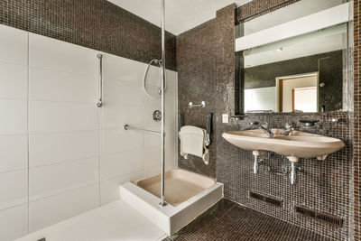 Interior of bathroom