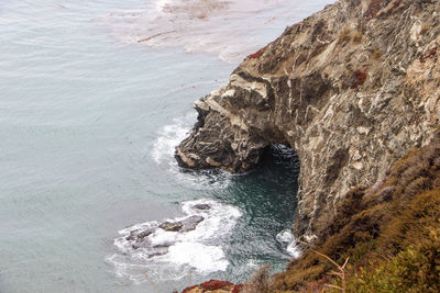 Rock formation at beach