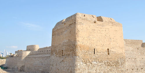 Low angle view of historic building against sky